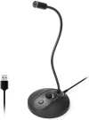 JOUNIVO 601P USB Computer Microphone with Mute Button,Plug&Play Condenser,Desktop, PC, Laptop, Mac, PS4 Mic LED Indicator -360 Gooseneck Design