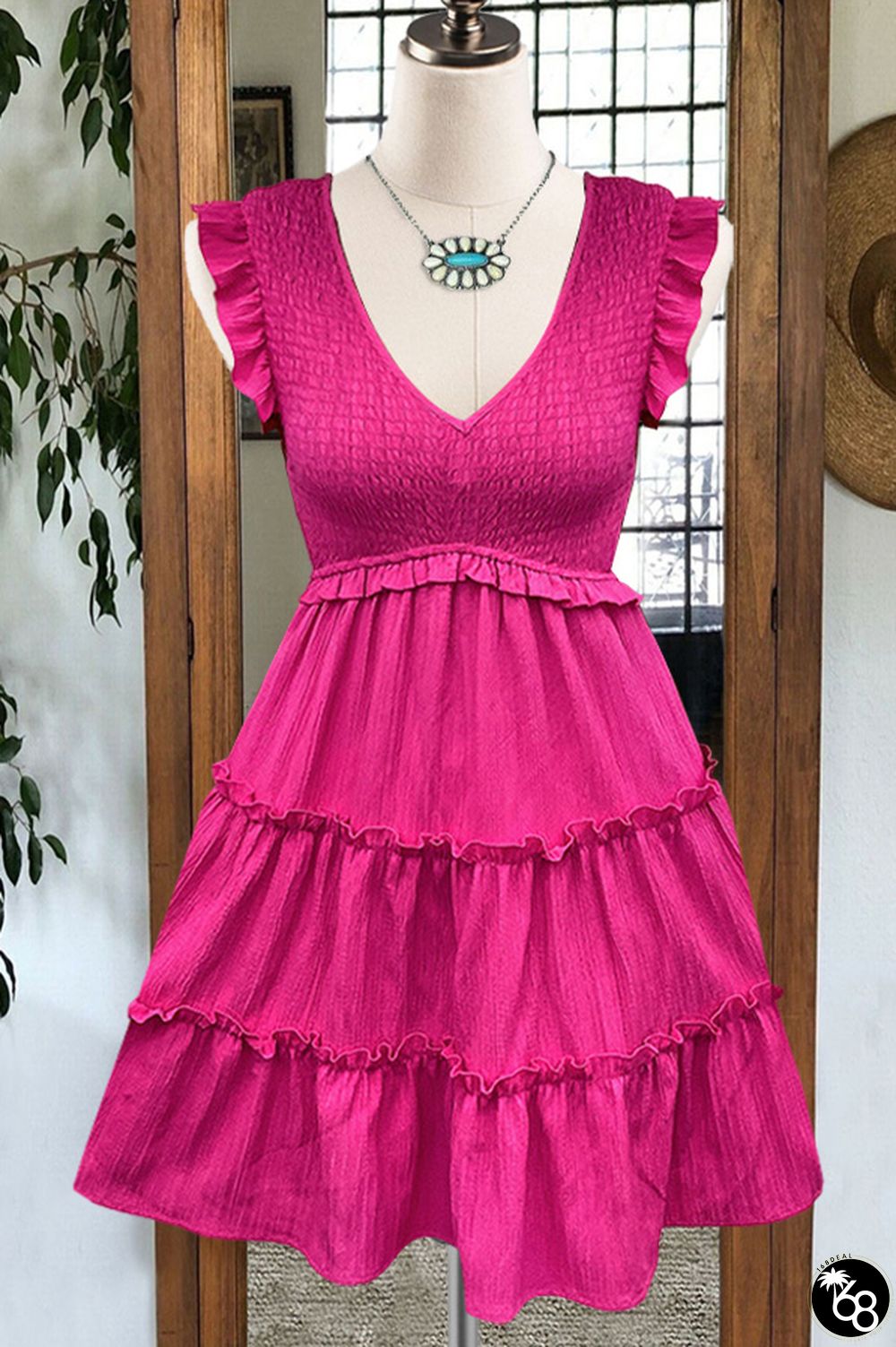 Lively Lace Slimming Solid Color Dress | 168DEAL