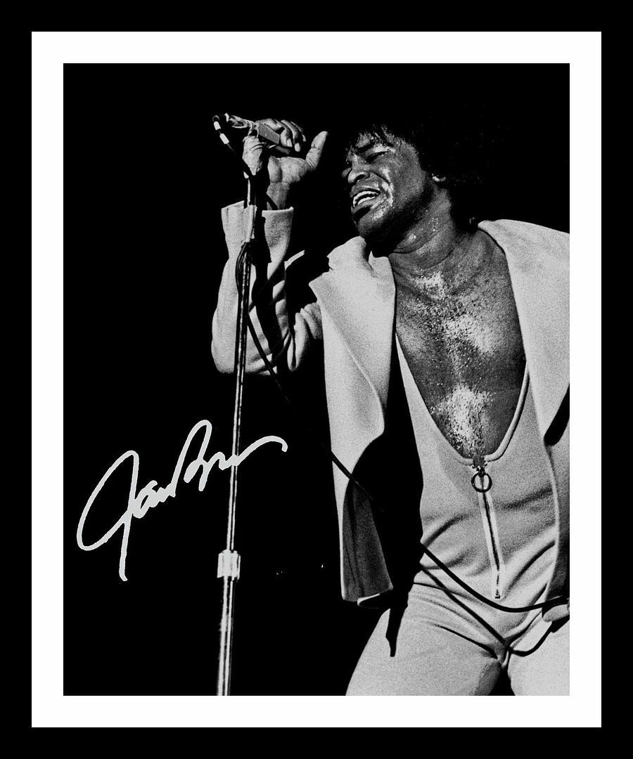 James Brown Autograph Signed & Framed Photo Poster painting