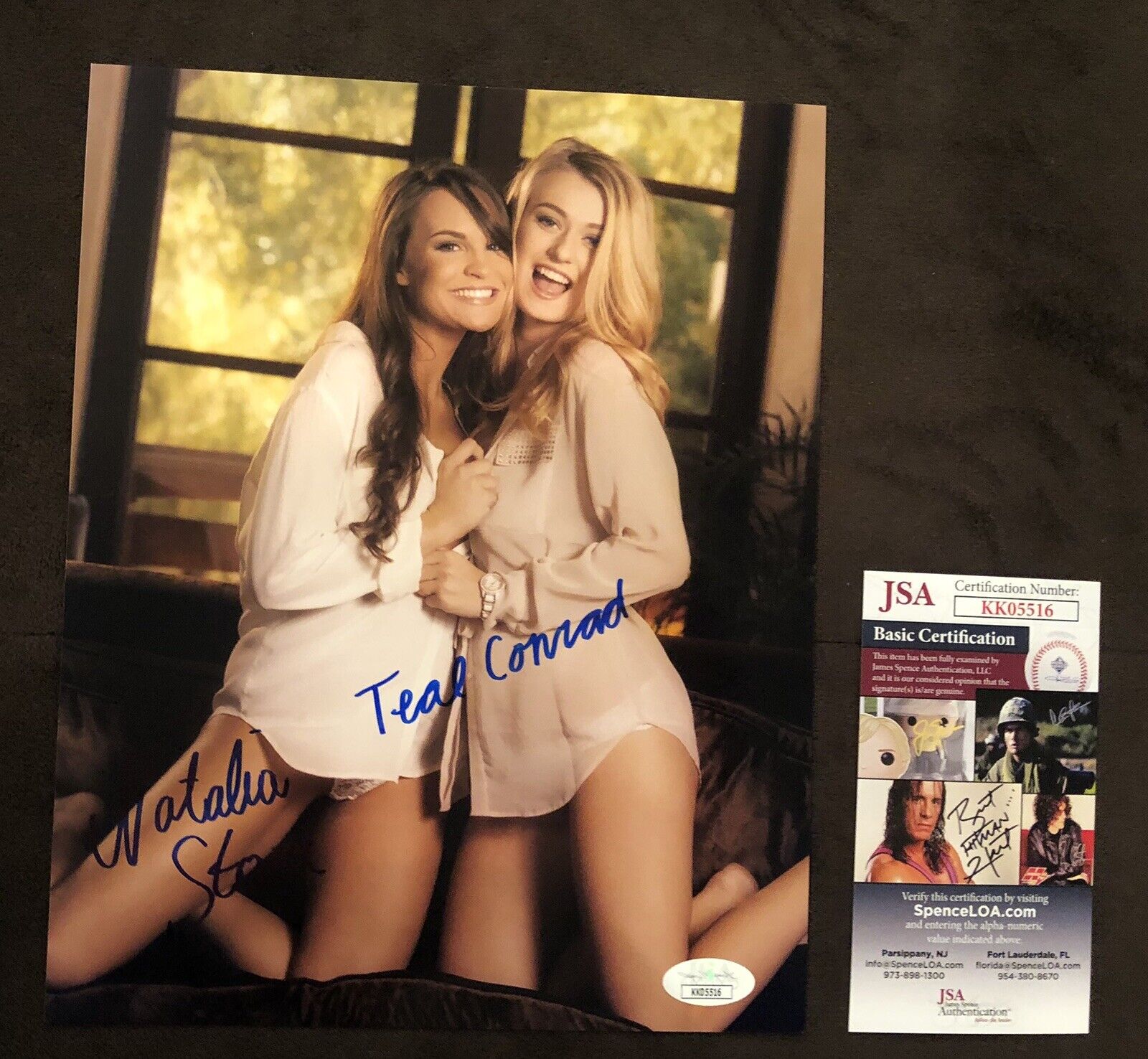 Teal Conrad & Natalia Starr Adult STAR Dual SIGNED 8X10 Photo Poster painting AUTOGRAPH Rare JSA