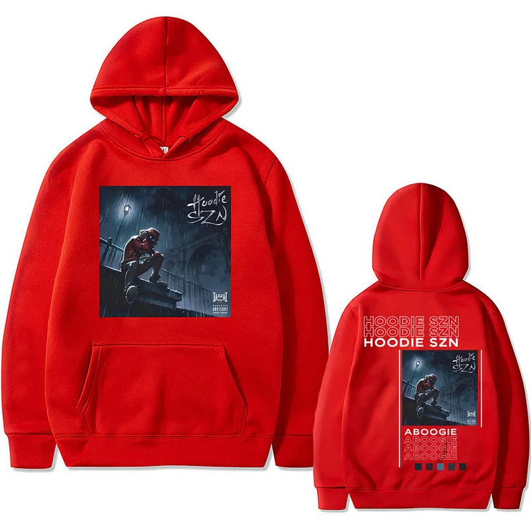 Hip Hop Rapper A Boogie Wit Da Hoodie Szn Double Sided Print Hoodie Street Oversized Sweatshirt at Hiphopee