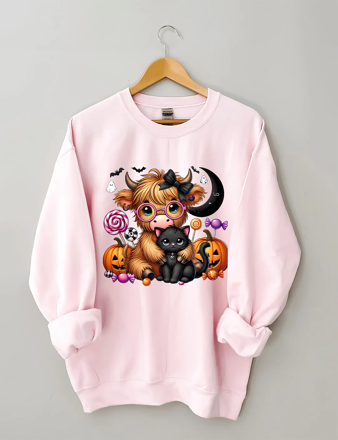 Halloween Cute Highland Cow Sweatshirt