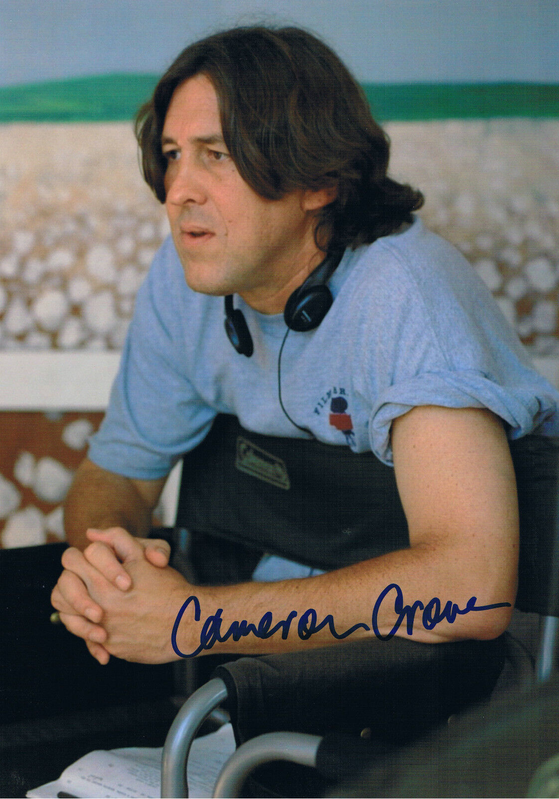 Cameron Crowe 1957- genuine autograph In Person signed Photo Poster painting 8x12