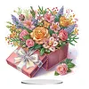 (US Local)DIY Flower Special Shaped Diamond Painting Desktop Ornaments Kit 