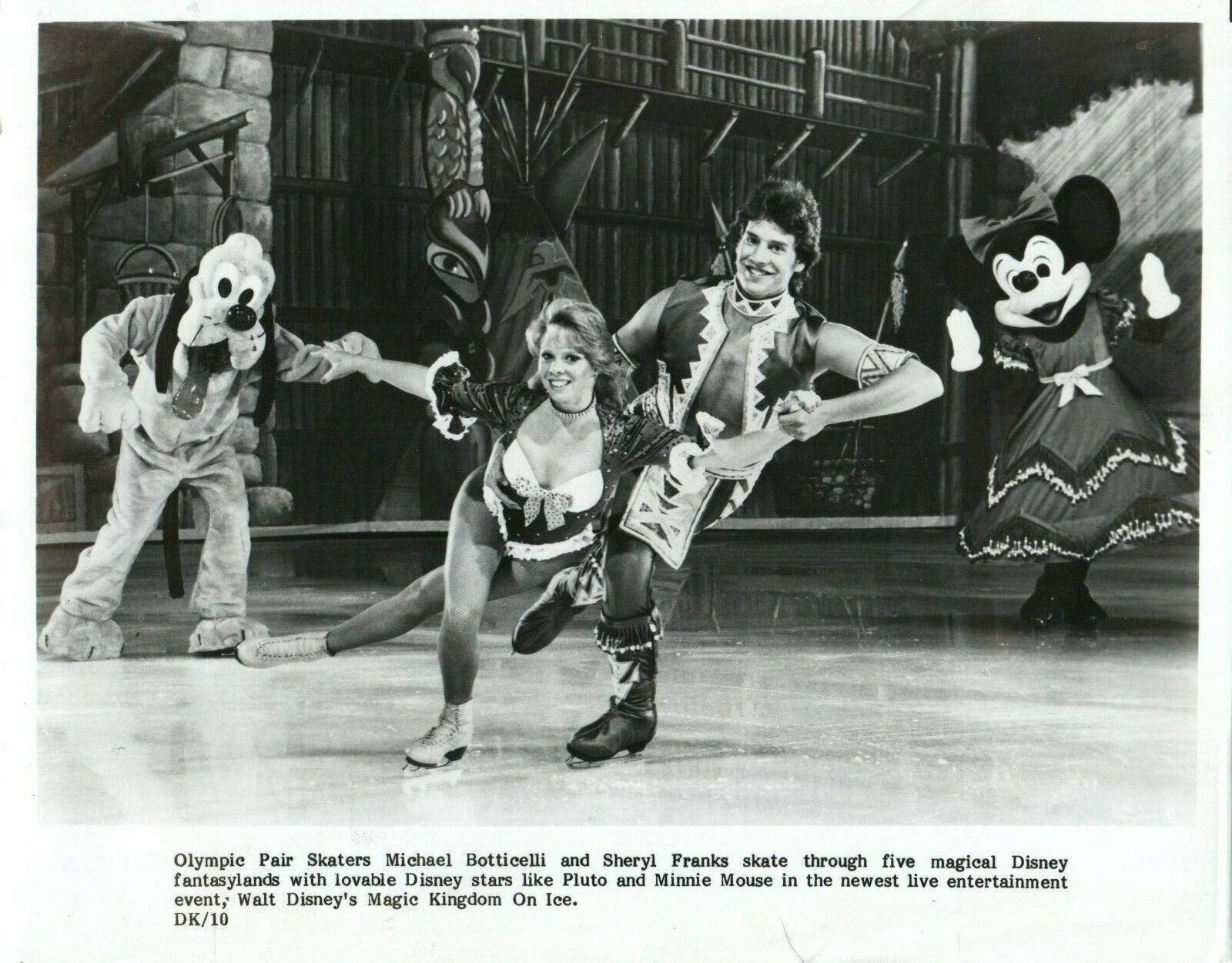 MICHAEL BOTICELLI SHERYL FRANKS Olympic Pair Skaters 8x10 Promo Photo Poster painting Disney