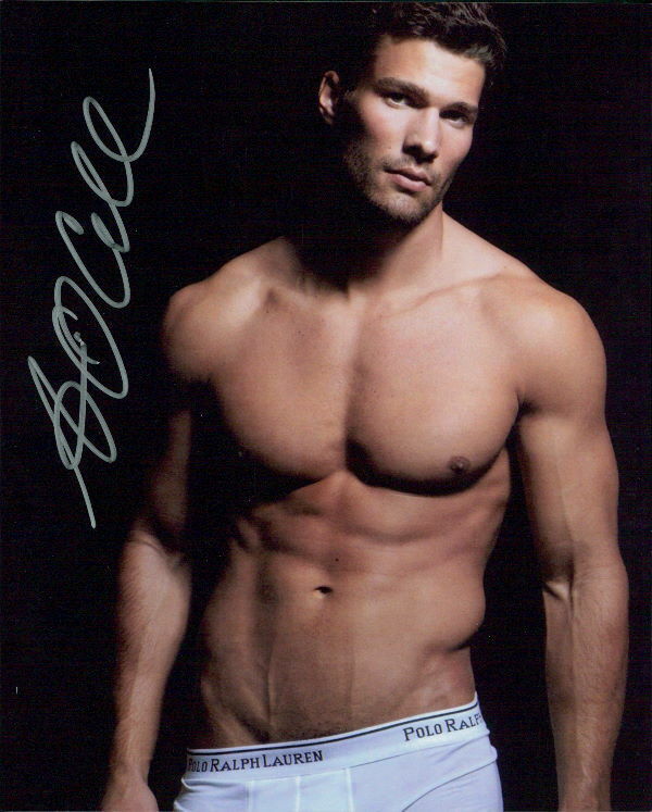 Aaron O'Connell Male Model in-person signed 8x10 Photo Poster painting