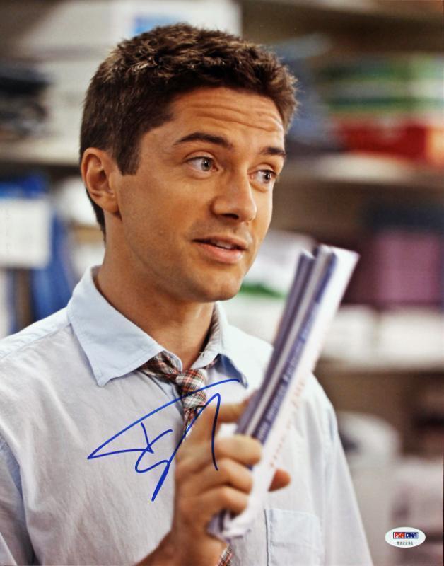 Topher Grace Take Me Home Tonight Signed Authentic 11X14 Photo Poster painting PSA/DNA #T22251