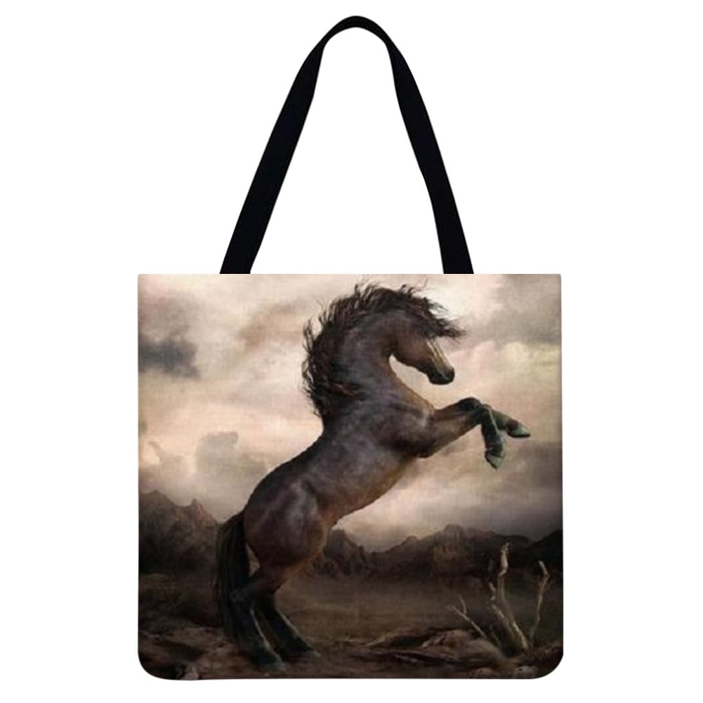Linen Tote Bag - Horse