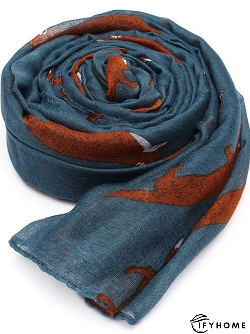 Spring Women's Fashion Fox Print Soft Women Scarf | IFYHOME