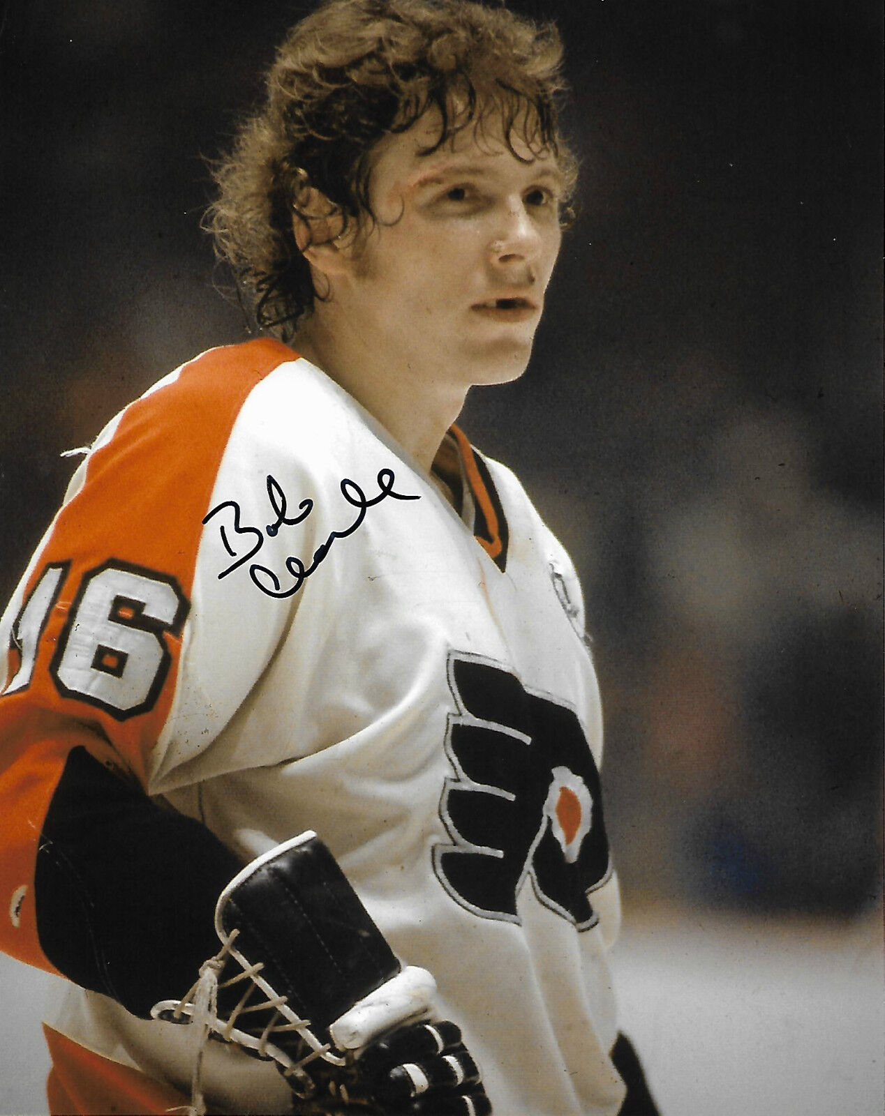 Philadelphia Flyers Bobby Clarke Signed Autographed 8x10 Photo Poster painting COA