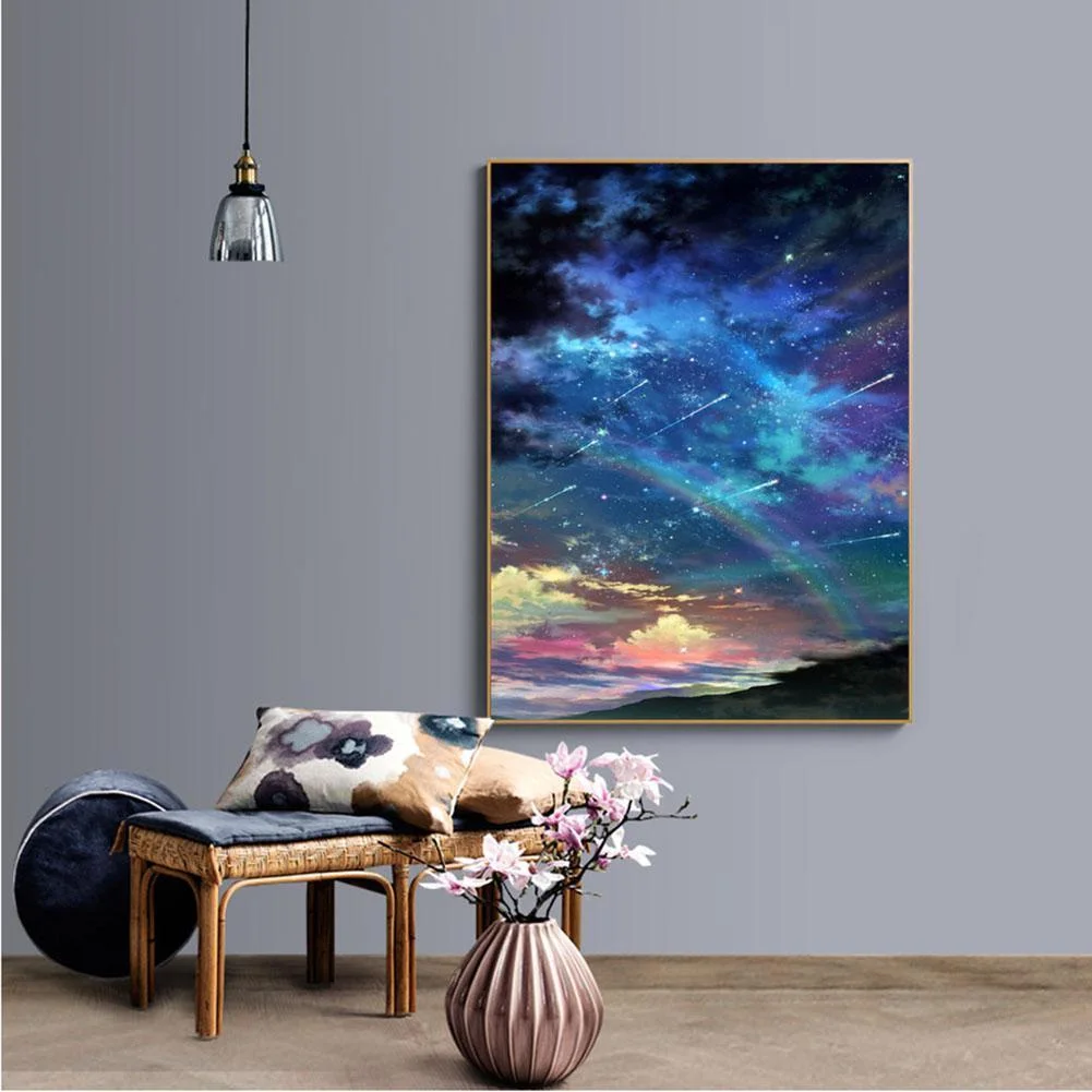 Diamond Painting - Full Round Drill - Meteor Shower(30*40cm)