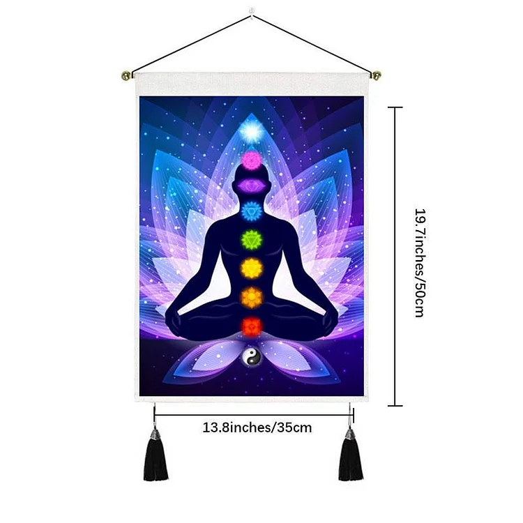The Size of Chakra Orgone Tapestry Wall Hanging Decoration