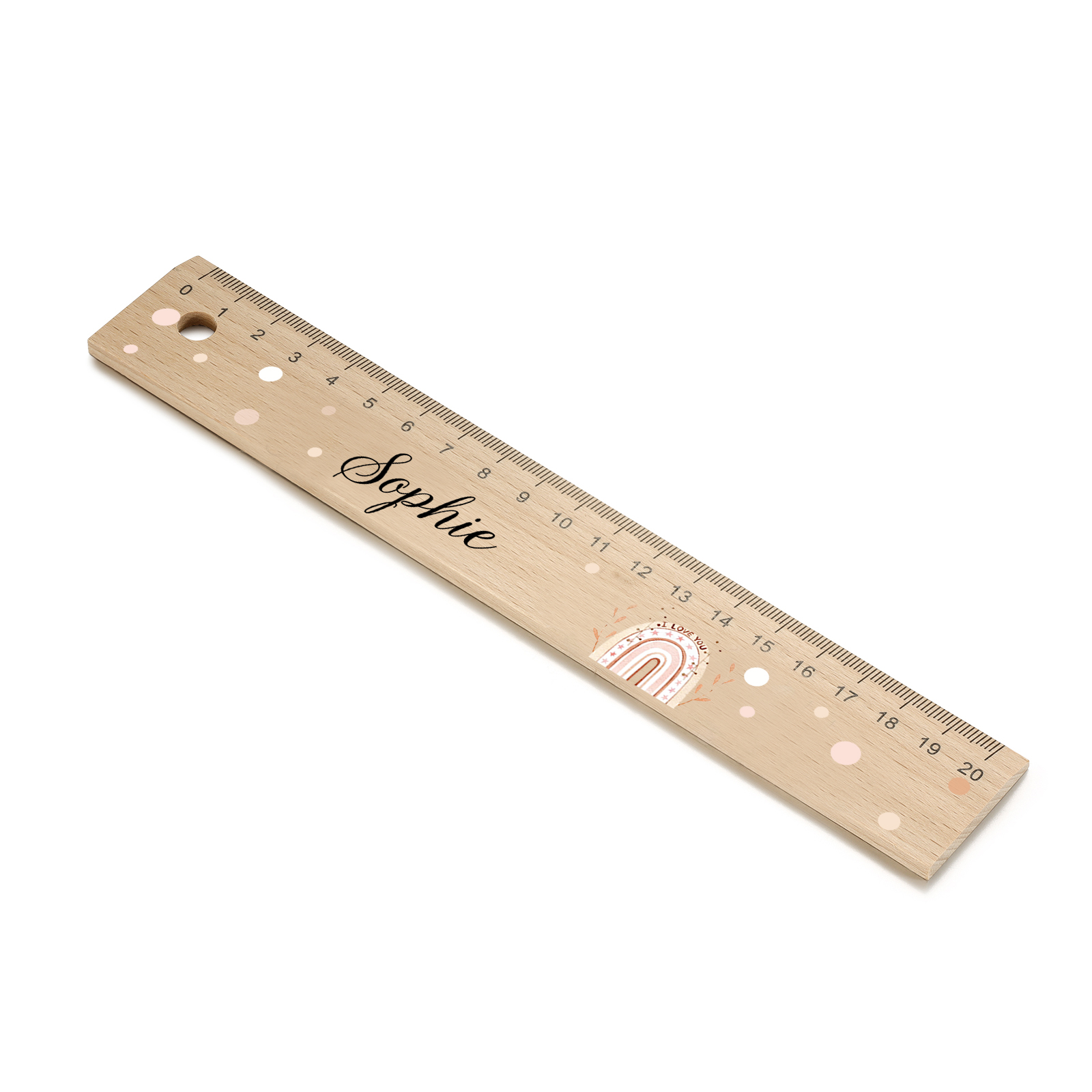Custom 1 Name Ruler Wooden Ruler Back To School Gift for Boys Girls-Jessemade AU