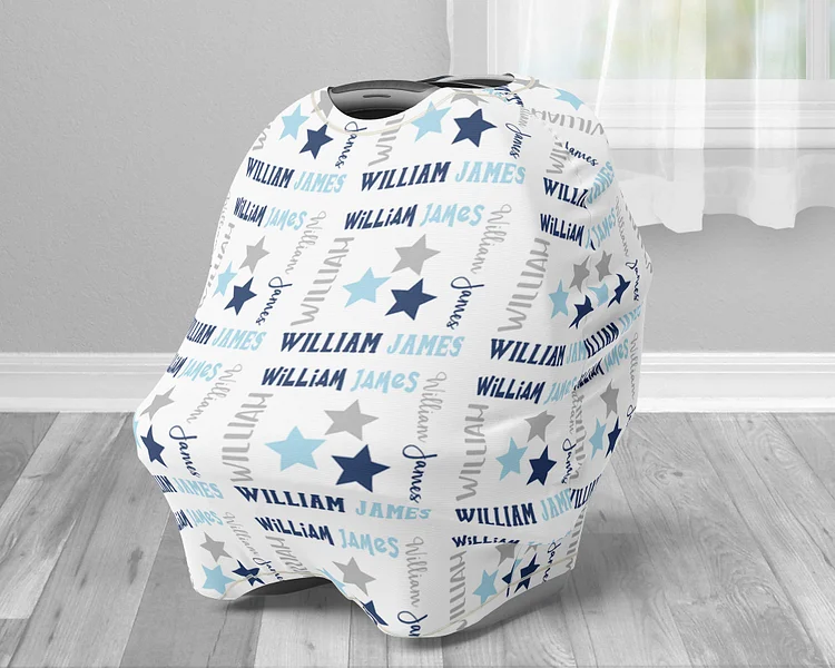 Personalized Baby Star Car Seat Canopy| Canopyl95