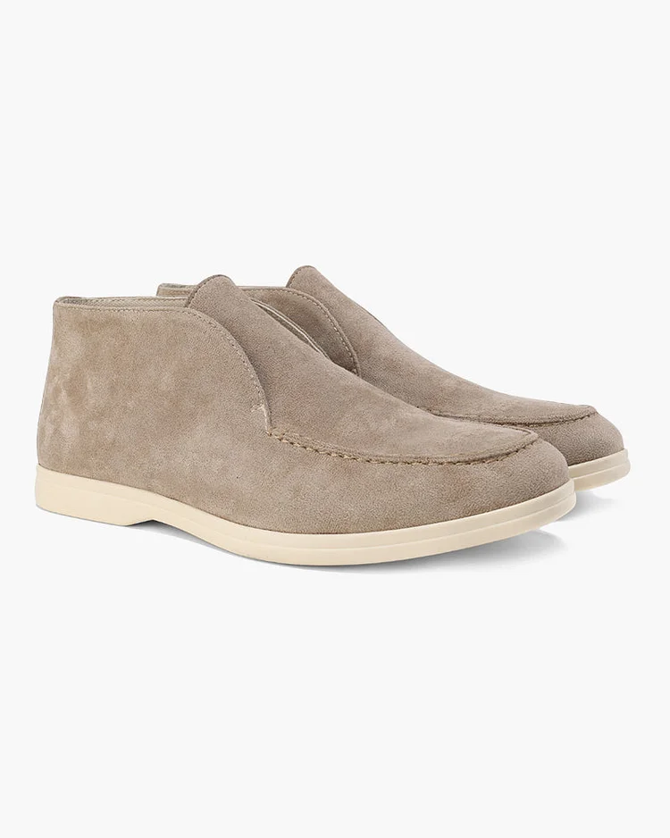 Old Money High Suede Loafers QueenFunky