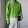 Men's New Large Size Round Neck Loose Knitted Sweater