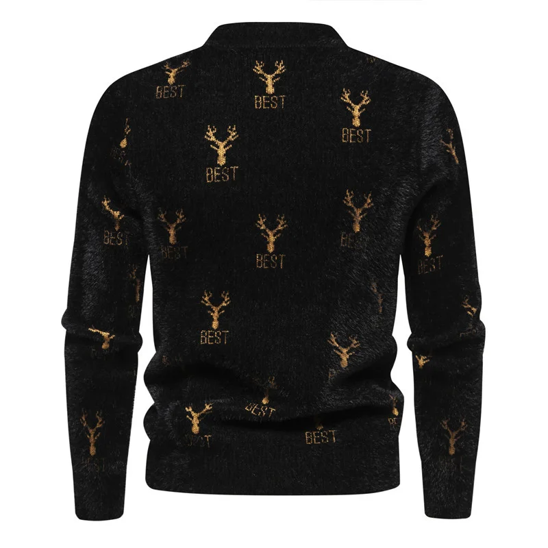 Men s Jacquard Knit Christmas Sweater