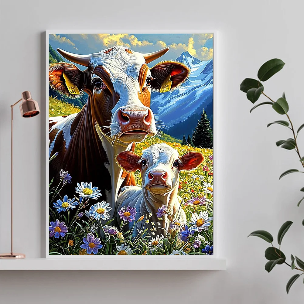 Diamond Painting - Full Round Drill - Cow(Canvas|30*40cm)
