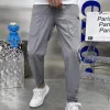  Pantalon cargo multi-poches conique &agrave; haute extensibilit&eacute; pour homme