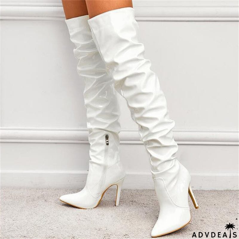 Women's Sexy High Heels&nbsp;Pointed&nbsp;Toe Knee Boots for Party