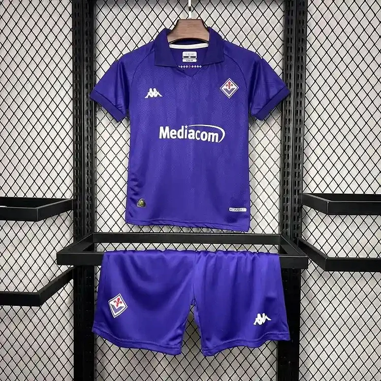 24-25 Kids Fiorentina Home Football Jersey