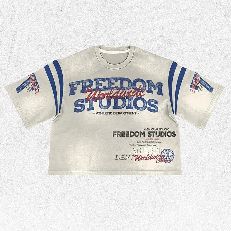 Casual Retro Street NO.75 Printed Casual Short Sleeve T-Shirt