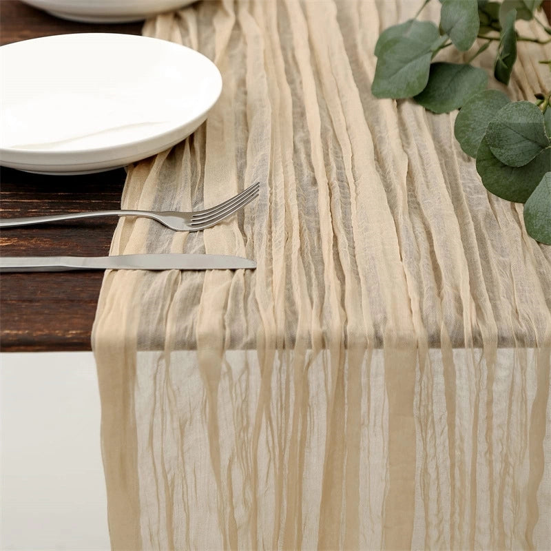 Vacation Solid Color Polyester Table Runner