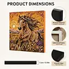 Kit d&rsquo;art de perles 3D pour cheval de course maison &agrave; motif animal encadr&eacute;