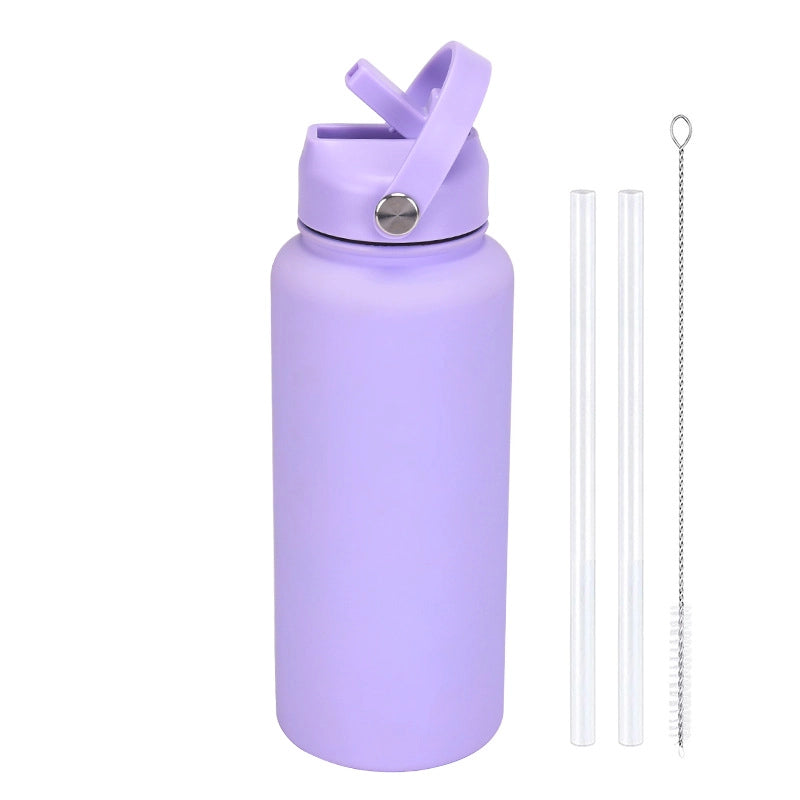 Casual Solid Color Stainless Steel Thermos Cup
