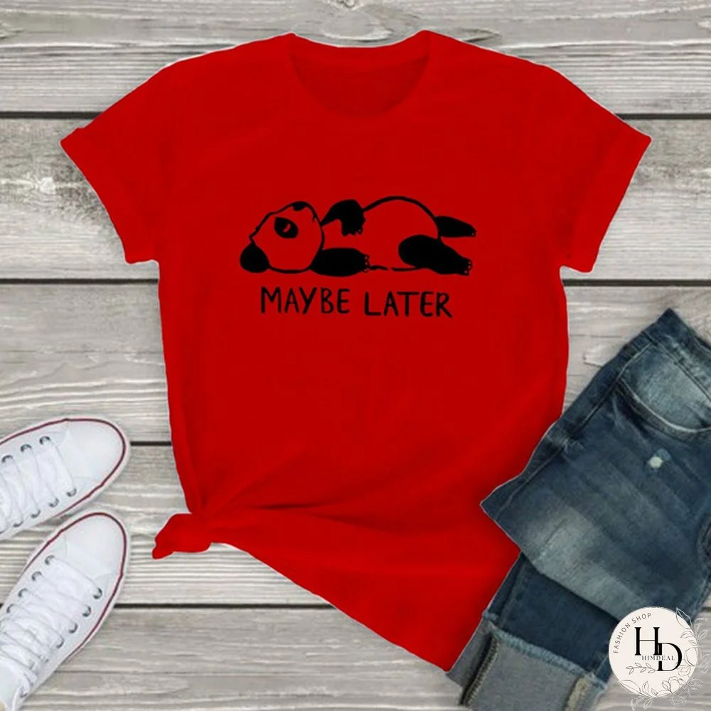 Women Maybe Later Cute Graphic Tee Shirts Summer Ideas