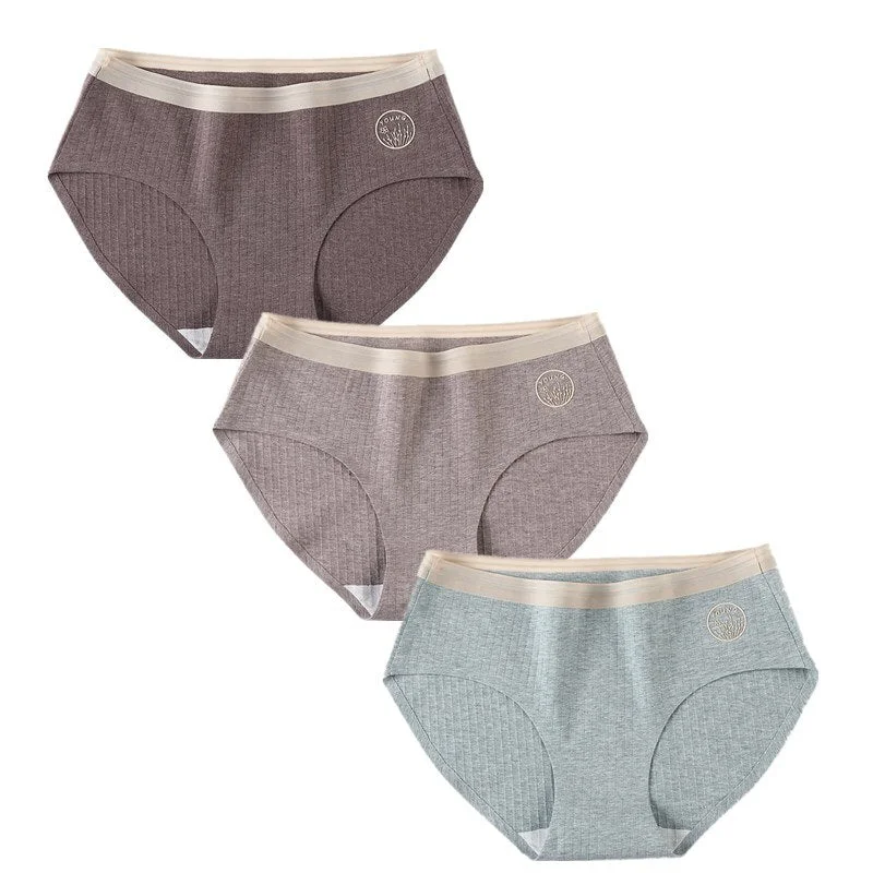 3 Pcs/Set Sexy Seamless Cotton Underwear Women Panty Soft Panties For Female Skin-friendly Panty Comfort Lingerie Women's Briefs