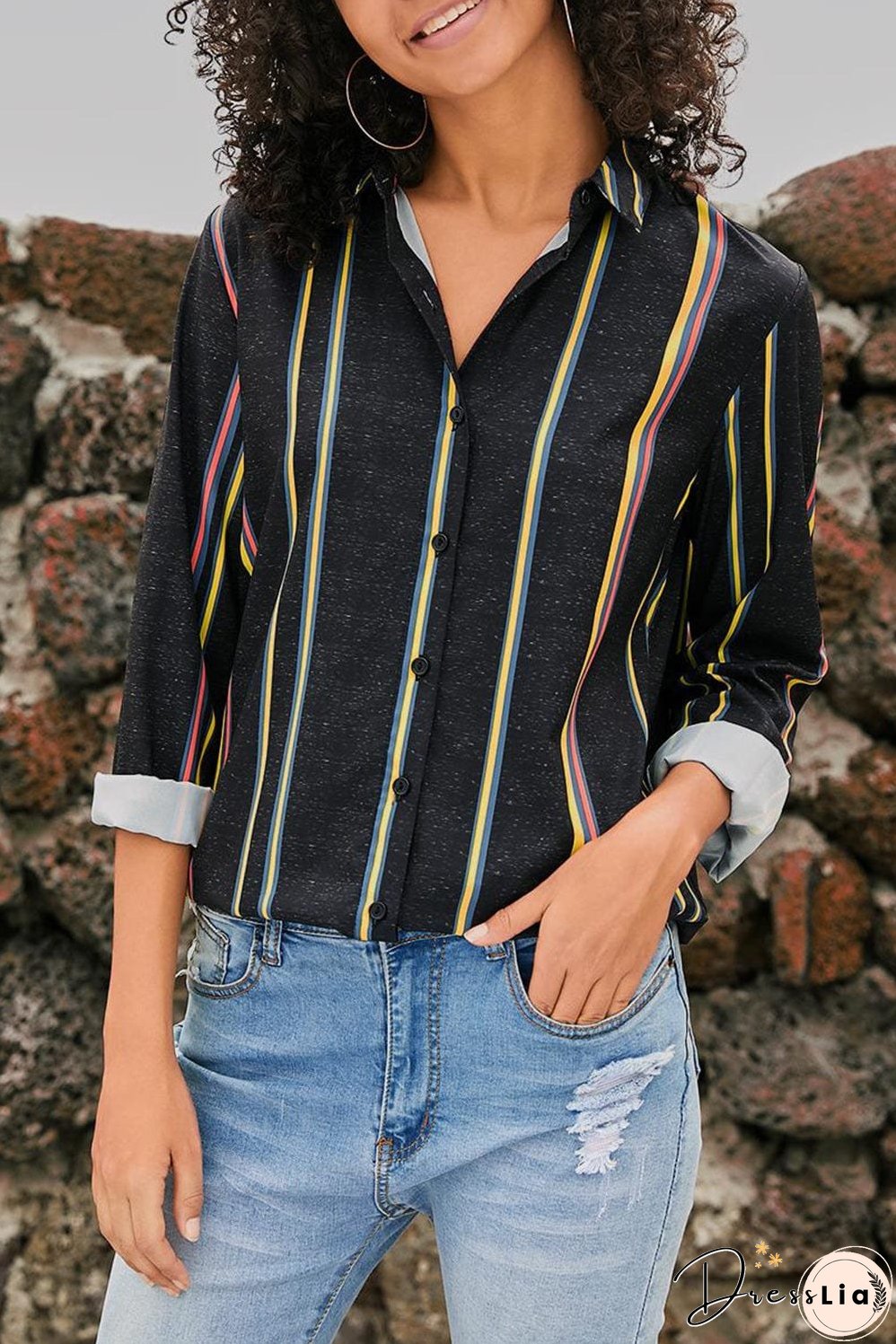 Weekend Casual Striped Shirt