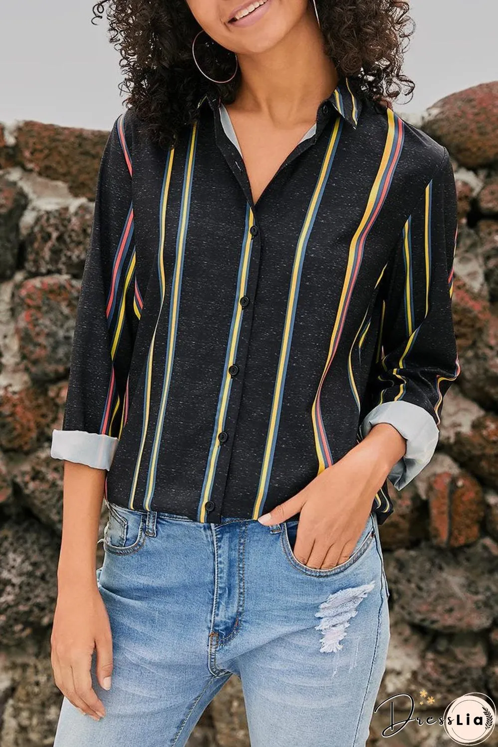 Weekend Casual Striped Shirt
