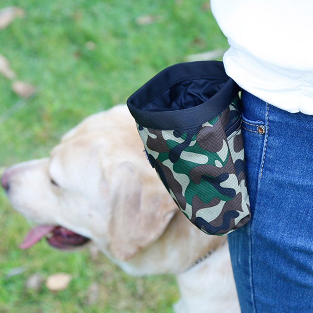 

Outdoor Training Dog Snack Bag Camouflage Pet Puppy Food Reward Waist Bags, 501 Original