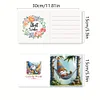 6PCS DIY Diamond Art Greeting Cards Gnome Theme Congratulations Cards & Gifts