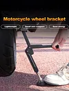 Motorcycle Jack Kickstand Wheel Support Side Stand Paddock Portable Lifter Frame