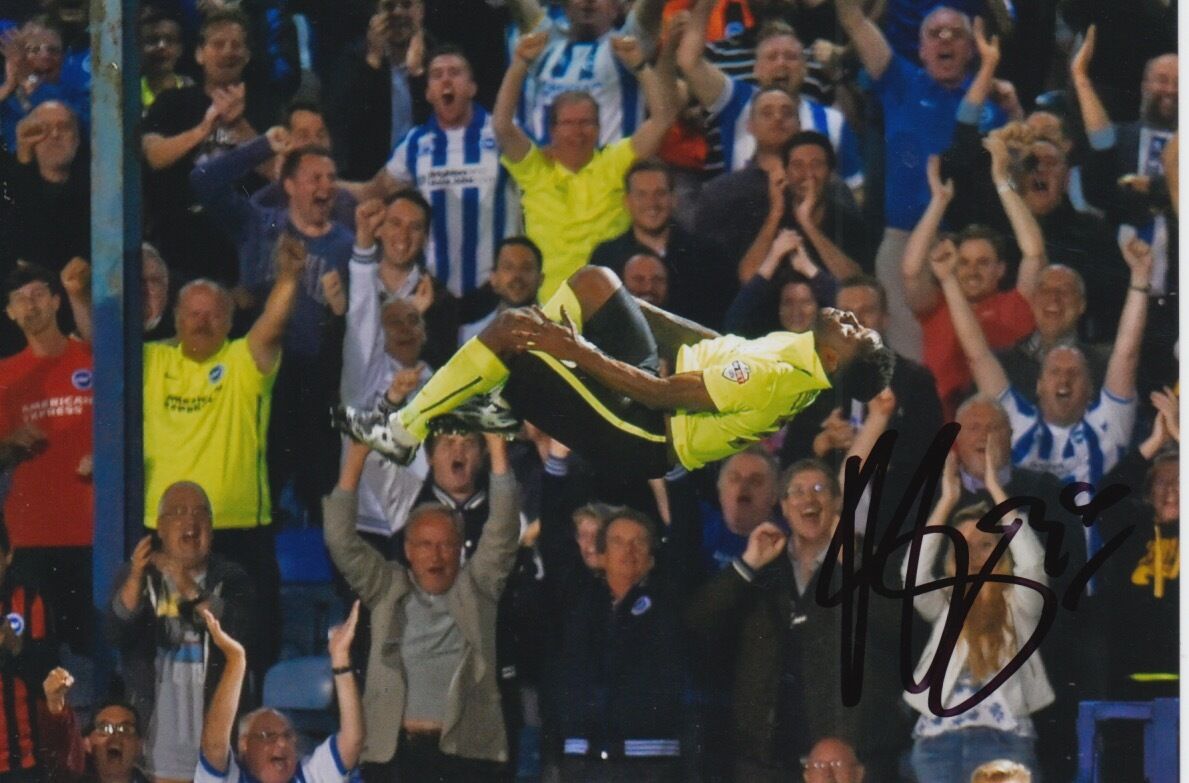 BRIGHTON HAND SIGNED KAZENGA LUALUA 6X4 Photo Poster painting.