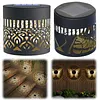 Solar Mandalas Lights Outdoor Waterproof Solar Mandalas Fence Lights Warm White Back Porch Decor for Patio Front Door Yard Deck Stair