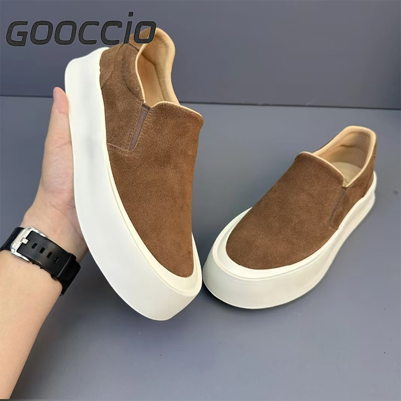 BC181 Suede Cowhide Sneakers/Casual Shoes/Loafers For Men  GOOCCIO  