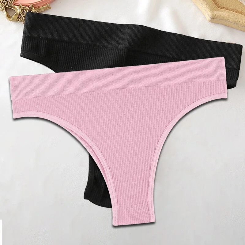 Seamless Women Pantys Girls Thongs High Waisted Soft Woman Briefs Fashion 6 Solid Colors S-XL Sexy Underpants For Women New