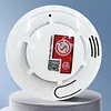 2Pcs Smoke Sensor Alarm with Batteries Sensitive Fire Alarm Smoke Detector