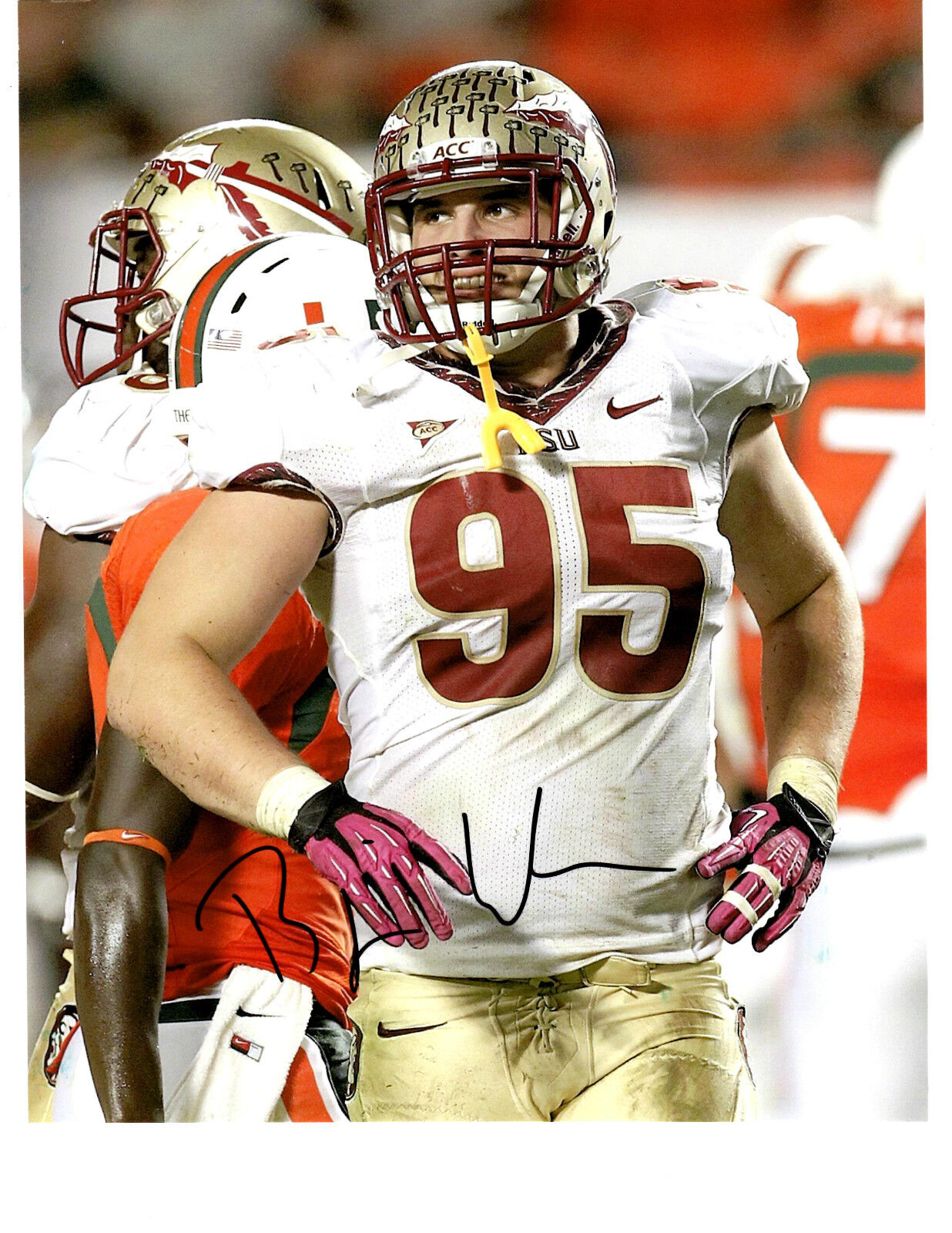 Bjoern Werner Florida State hand signed autographed football Photo Poster painting 2013 Draft