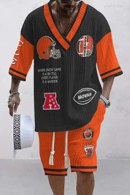 Cleveland Browns
 Limited Edition Top And Shorts Two-Piece Suits