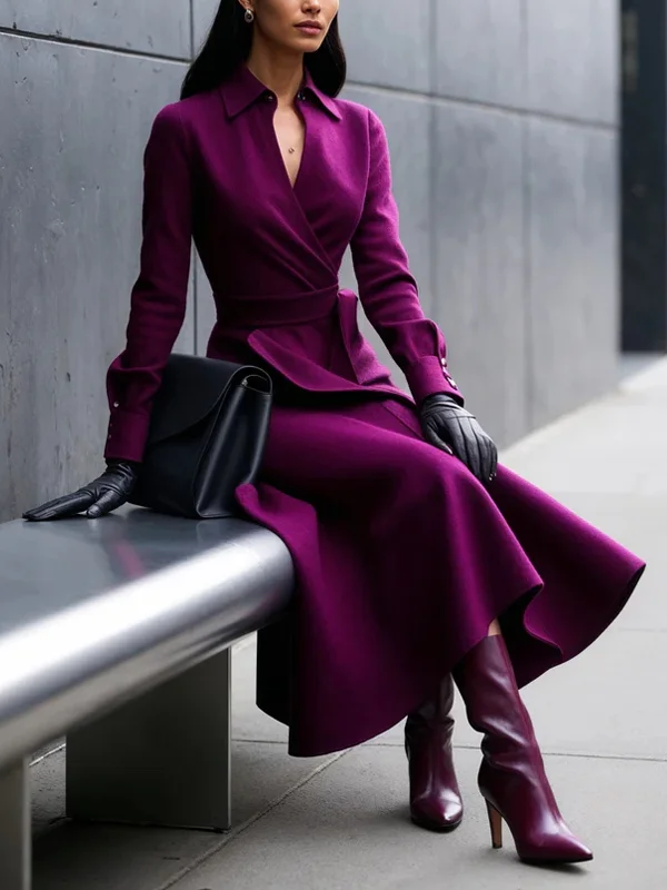 Slim And Elegant Temperament Ladies Dress
