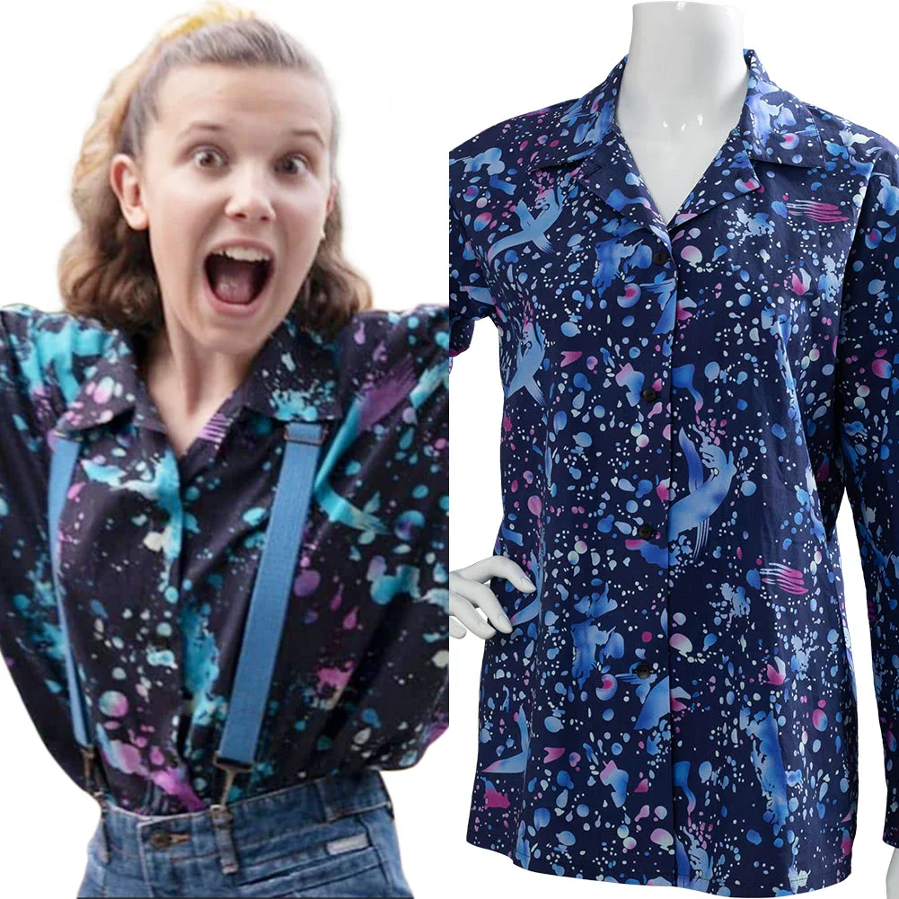 Stranger Things 3 Eleven T-shirt Cosplay Costume Halloween Carnival