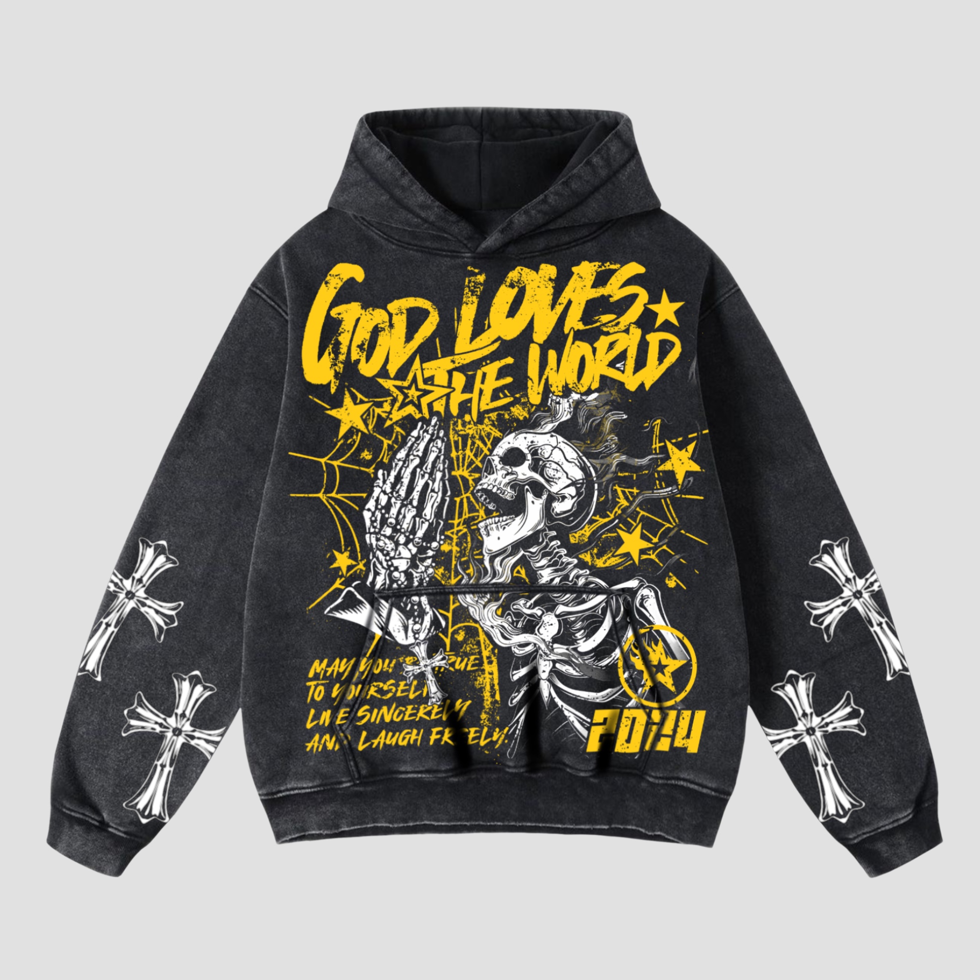 God Loves The World Graphics Hooded Sweatshirt