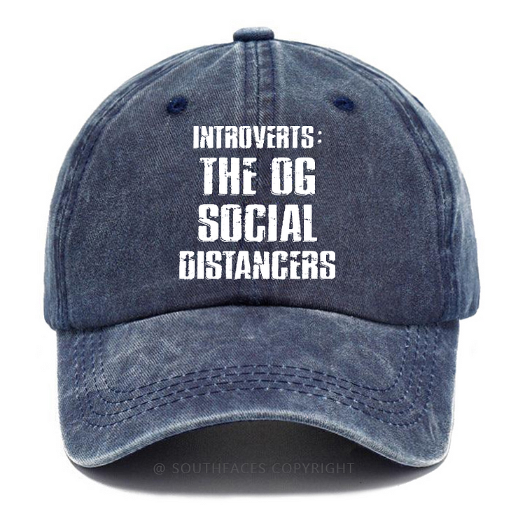 Introverts: The Og Social Distancers Funny Sarcastic Hats