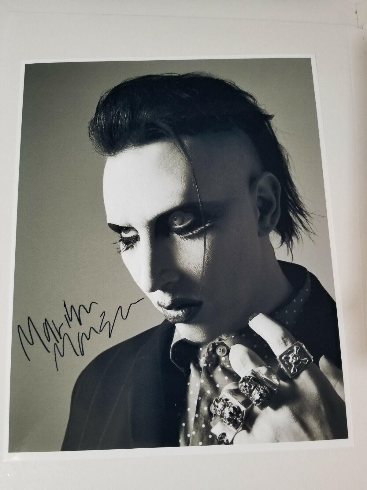 Marilyn Manson Signed 8x10 Photo Poster painting RP -  ShipN!