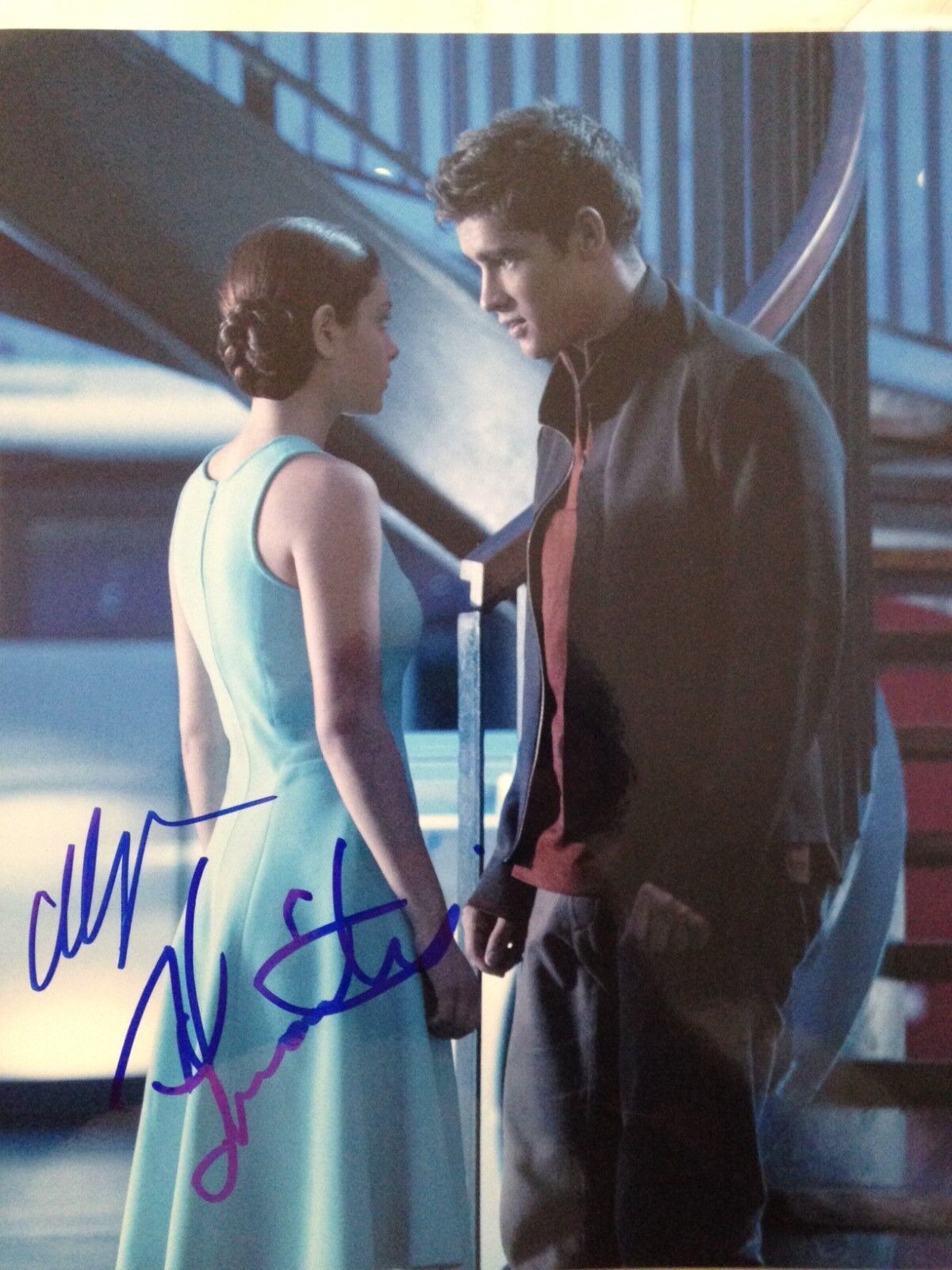 The Giver signed autographed 8x10 Photo Poster painting Odeya Rush Brenton Thwaites