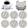 6 Pcs DIY Diamond Art Coasters Kits Dot Paint for Coaster Craft Kits Waterproof